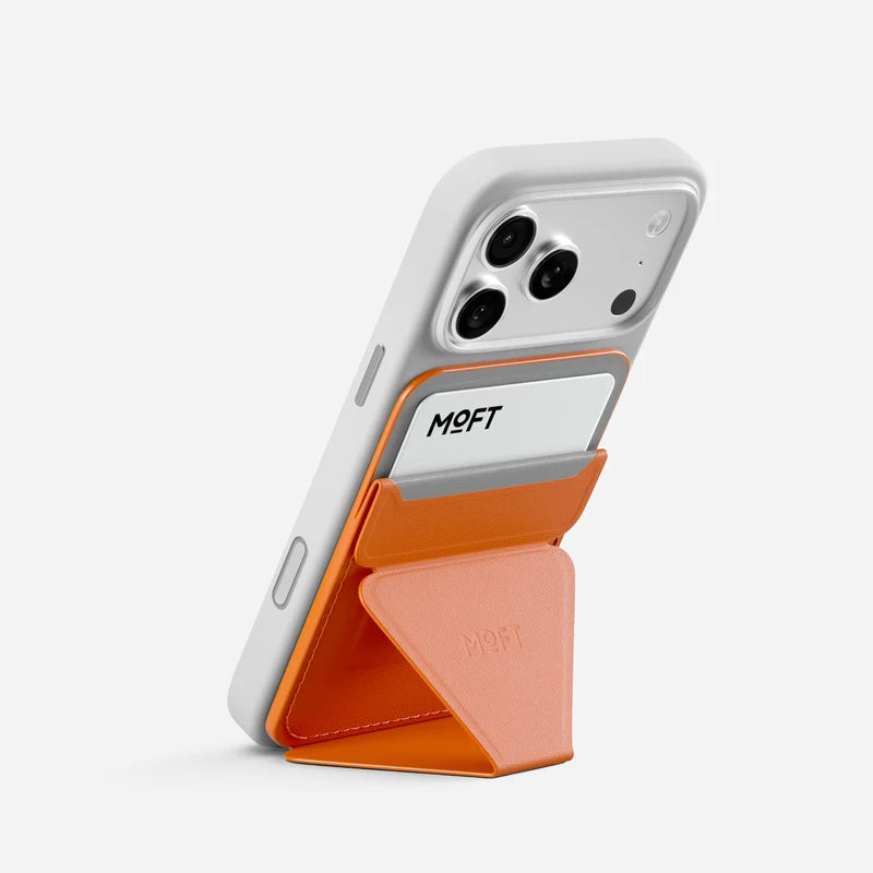 حامل هاتف ومحفظة من MOFT لهواتف iPhone - برتقالي