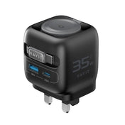 Havit Wall Charger, 35W UK Plug with USB-C Cable | Black