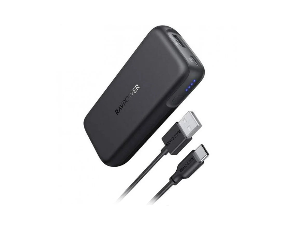 RAVPower Portable Charger, PD Pioneer 2-Port 20W, 10000mAh | Black