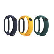 سوار لساعة Smart Band 5 من شاومي (3 قطع) - أزرق وأصفر وأخضر