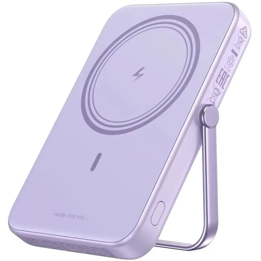 UGREEN Uno 10000mAh Magnetic Wireless Power Bank with Stand - Purple