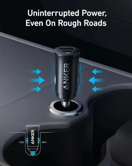 Anker Car Charger (30W, 2 Ports) - Black