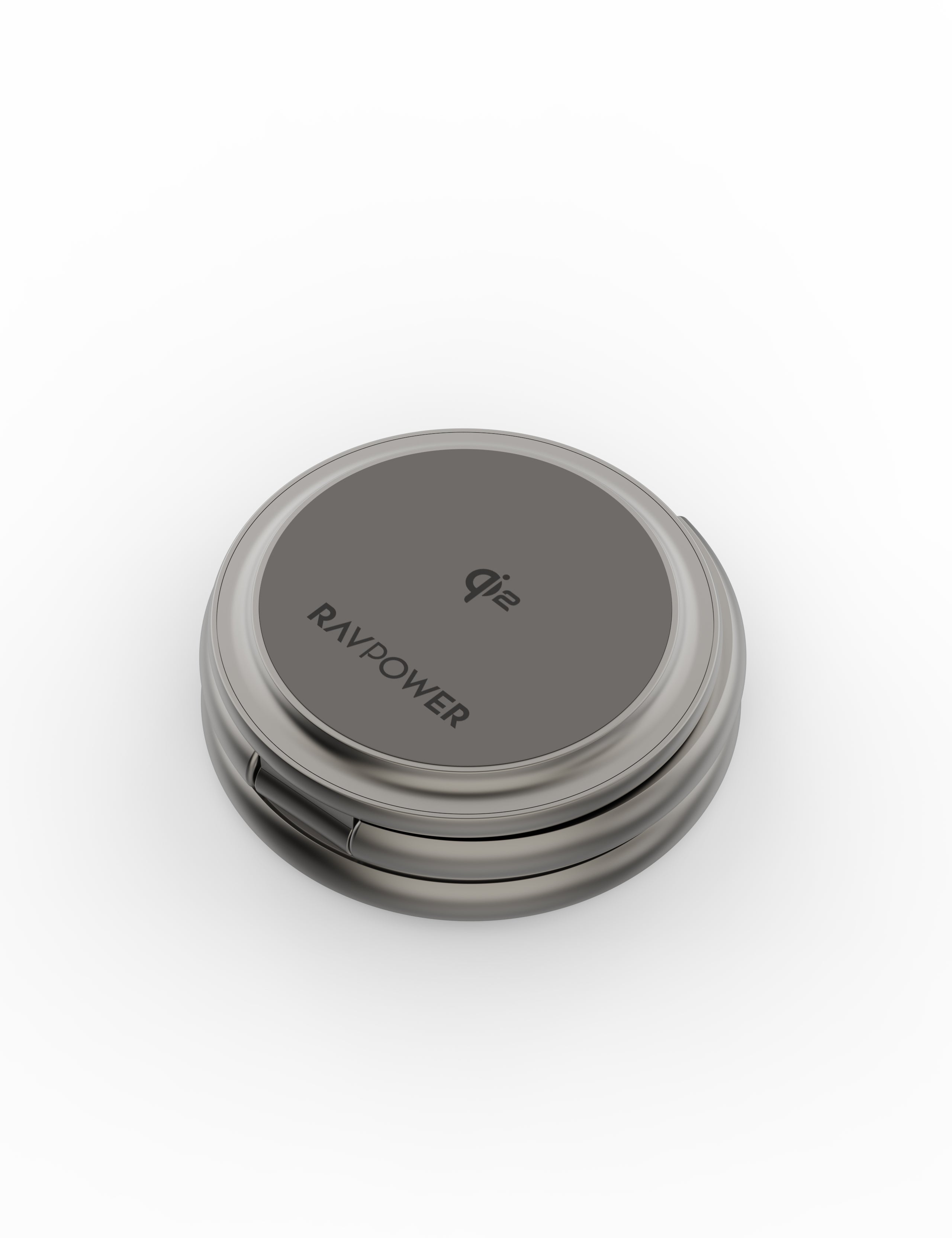RAVPower Wireless Charger, Premium Foldable 3-in-1 15W | Gray