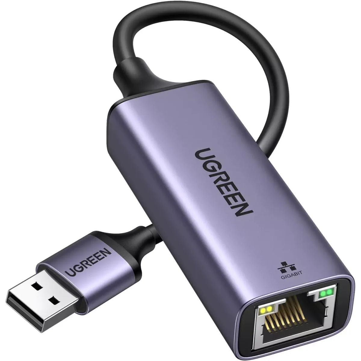 UGREEN USB to RJ45 Ethernet Adapter Aluminum Case - Space Gray