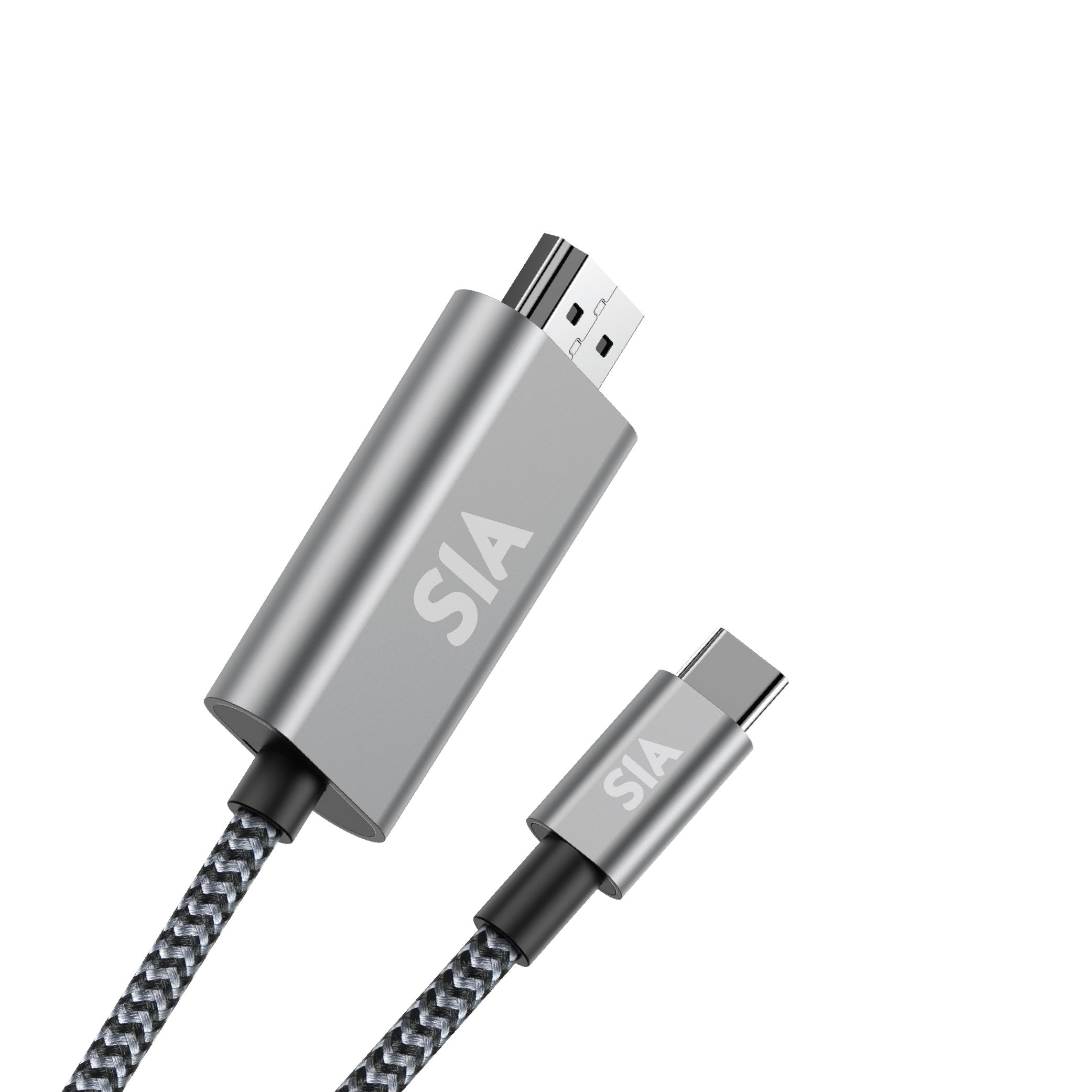 كابل USB-C إلى HDMI من SIA Medlink بدقة 4K عند 60Hz بطول 2 متر