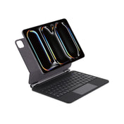 لوحة مفاتيح مغناطيسية بـ 6 أسطر مع حامل قلم لجهاز iPad Pro بحجم 13 بوصة 2024 باللغتين العربية والإنجليزية من SIA - أسود