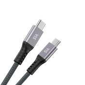 كابل Type-C إلى Type-C مضفر من SIA Powerlink بطول 1M بقوة 240W - رمادي