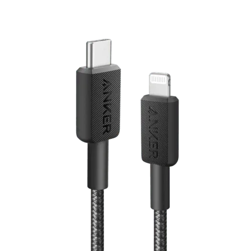 Anker 322 USB-C to Lightning Cable Braided - Black