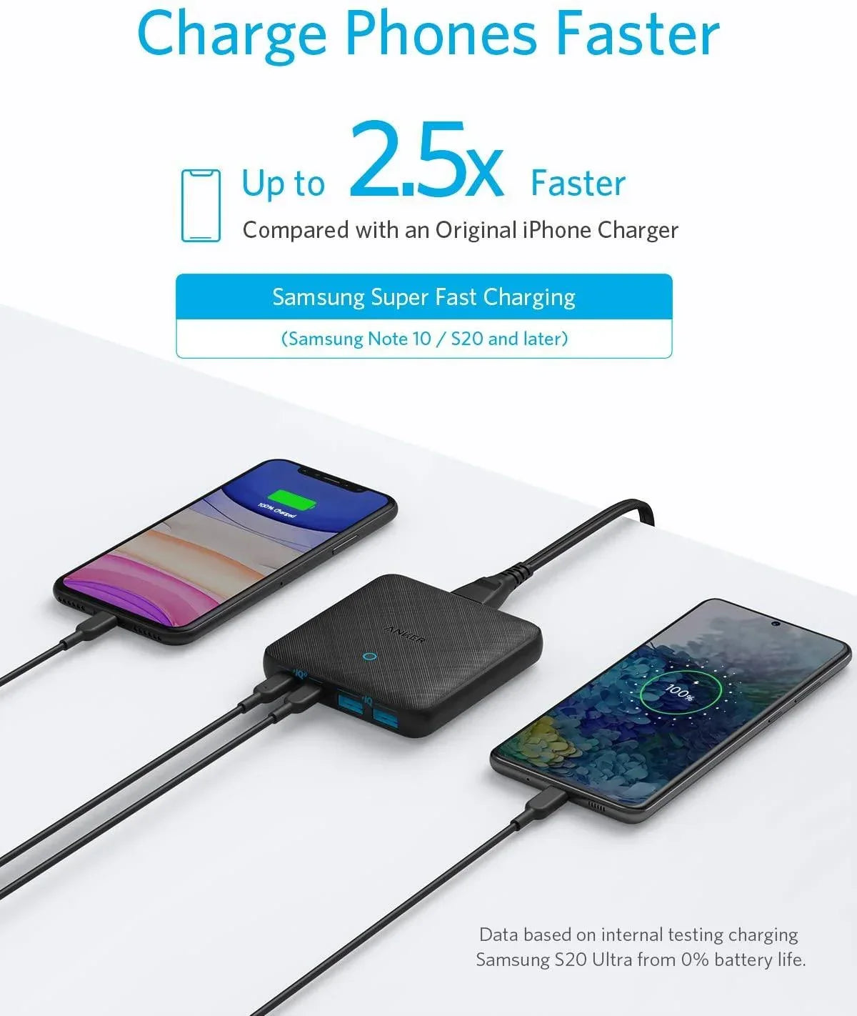 Anker Power Atom III 63W Slim - Black Fabric
