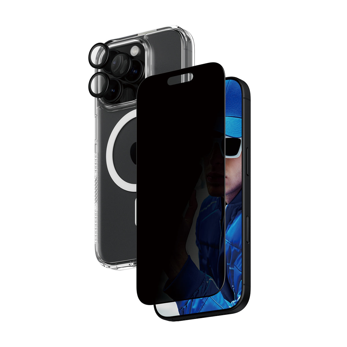 PanzerGlass 3-in-1 Privacy Bundle, for iPhone 16 Pro