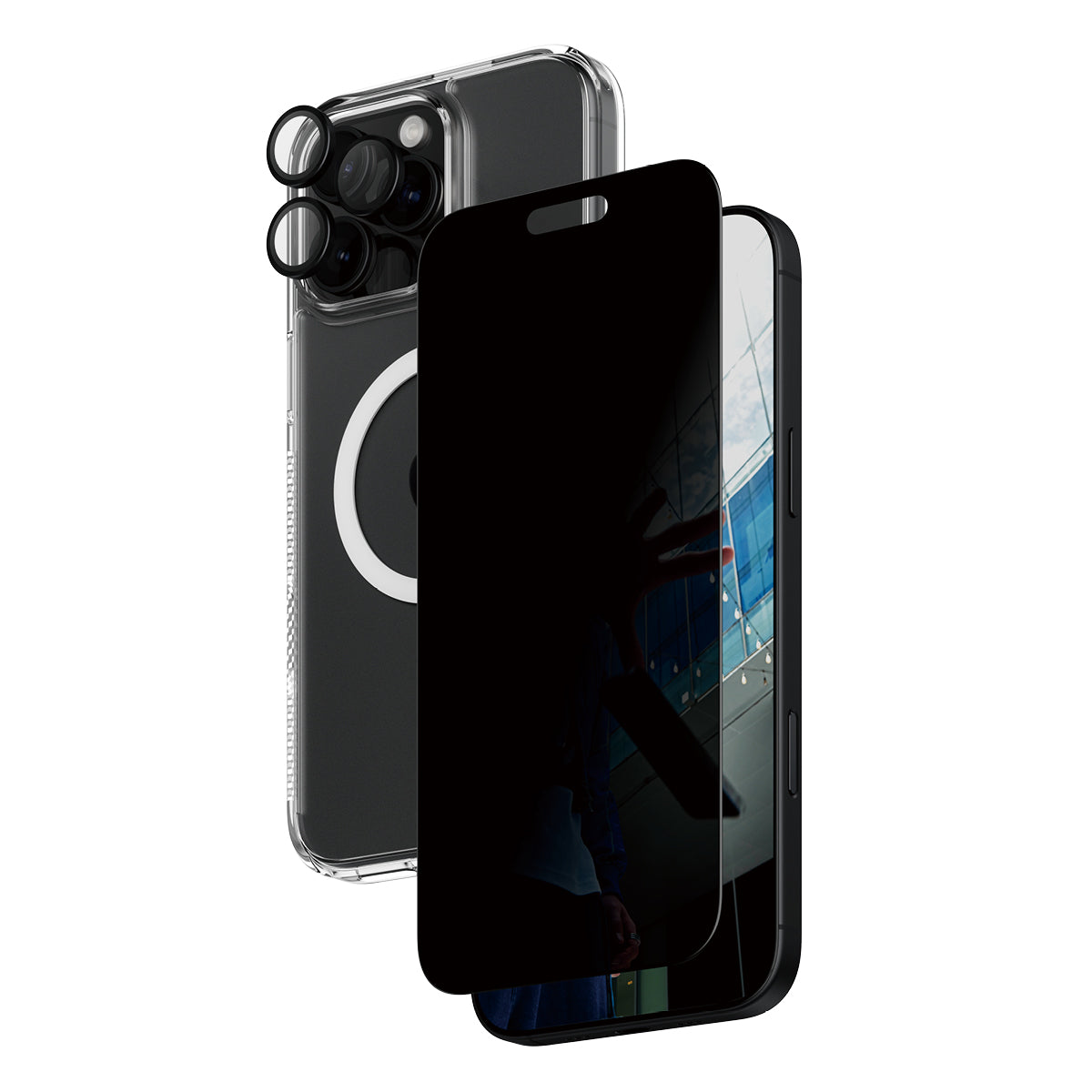 PanzerGlass 3-in-1 Privacy Bundle, for iPhone 16 Pro Max