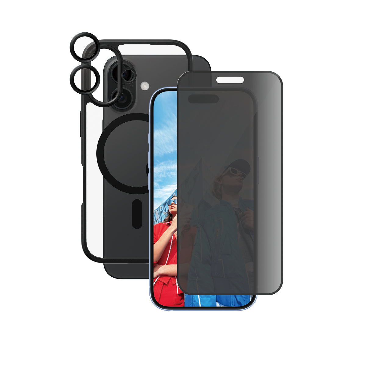 باندل حماية بميزة الخصوصية 3 في 1 من CARE لهاتف iPhone 16