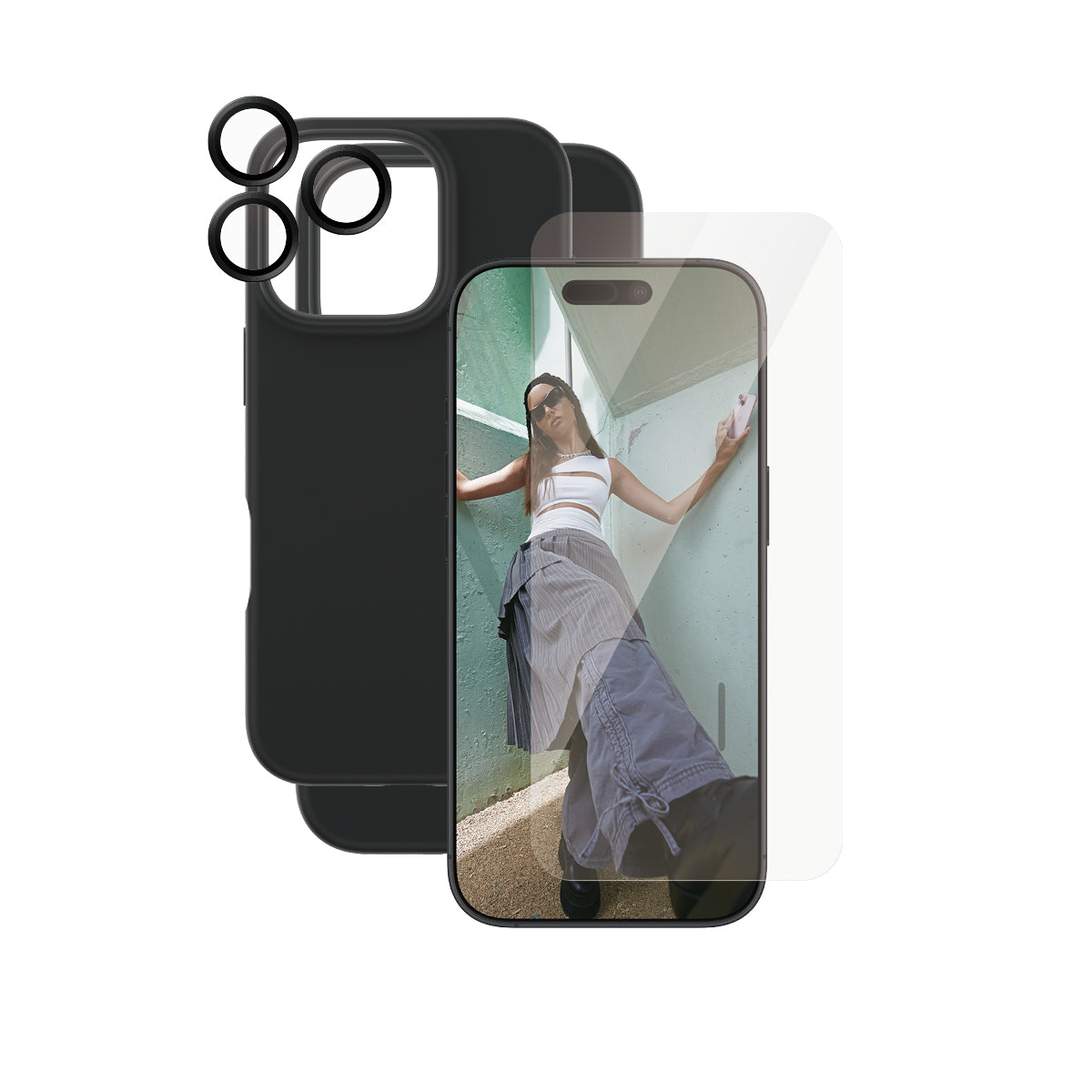 باندل حماية 3 في 1 من CARE لهاتف iPhone 16 Pro