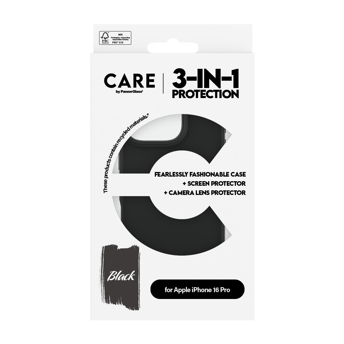 باندل حماية 3 في 1 من CARE لهاتف iPhone 16 Pro