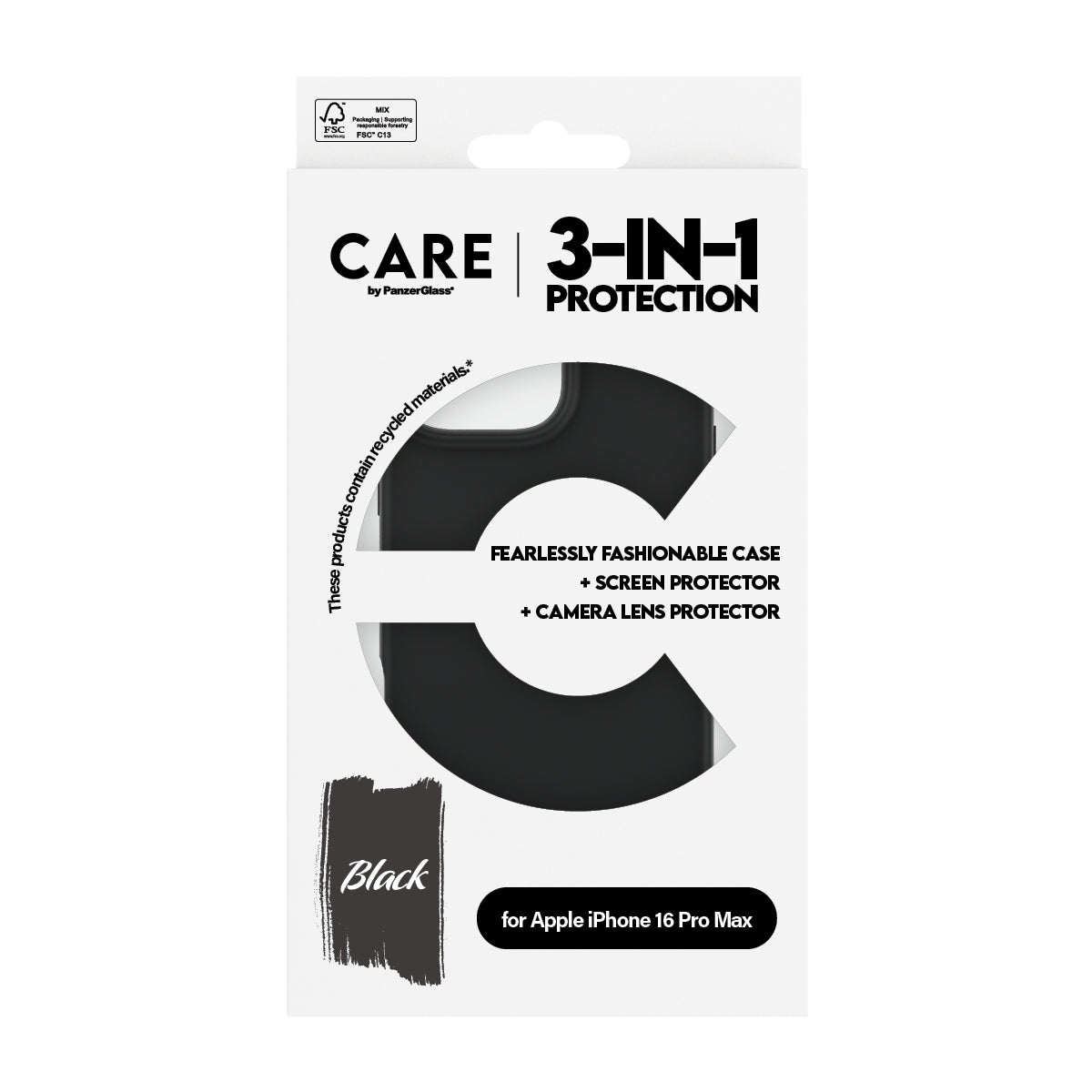 باندل حماية 3 في 1 من CARE لهاتف iPhone 16 Pro Max