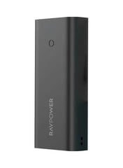 RAVPower Power Bank, 3-Ports 20W with UK Plug, 10000mAh | Black
