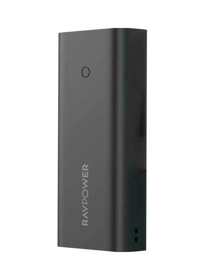RAVPower Power Bank, 3-Ports 20W with UK Plug, 10000mAh | Black