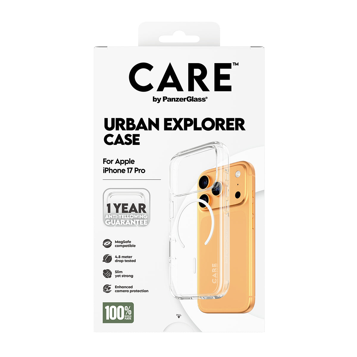 CARE Case, Transparent MagSafe 6.3" for iPhone 17 Pro