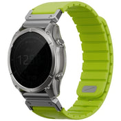 UNIQ FLUO MAGNETIC SMARTWATCH STRAP 26MM LUG WITH REMOVABLE CONNECTOR - DARK LIME (DARK LIME)