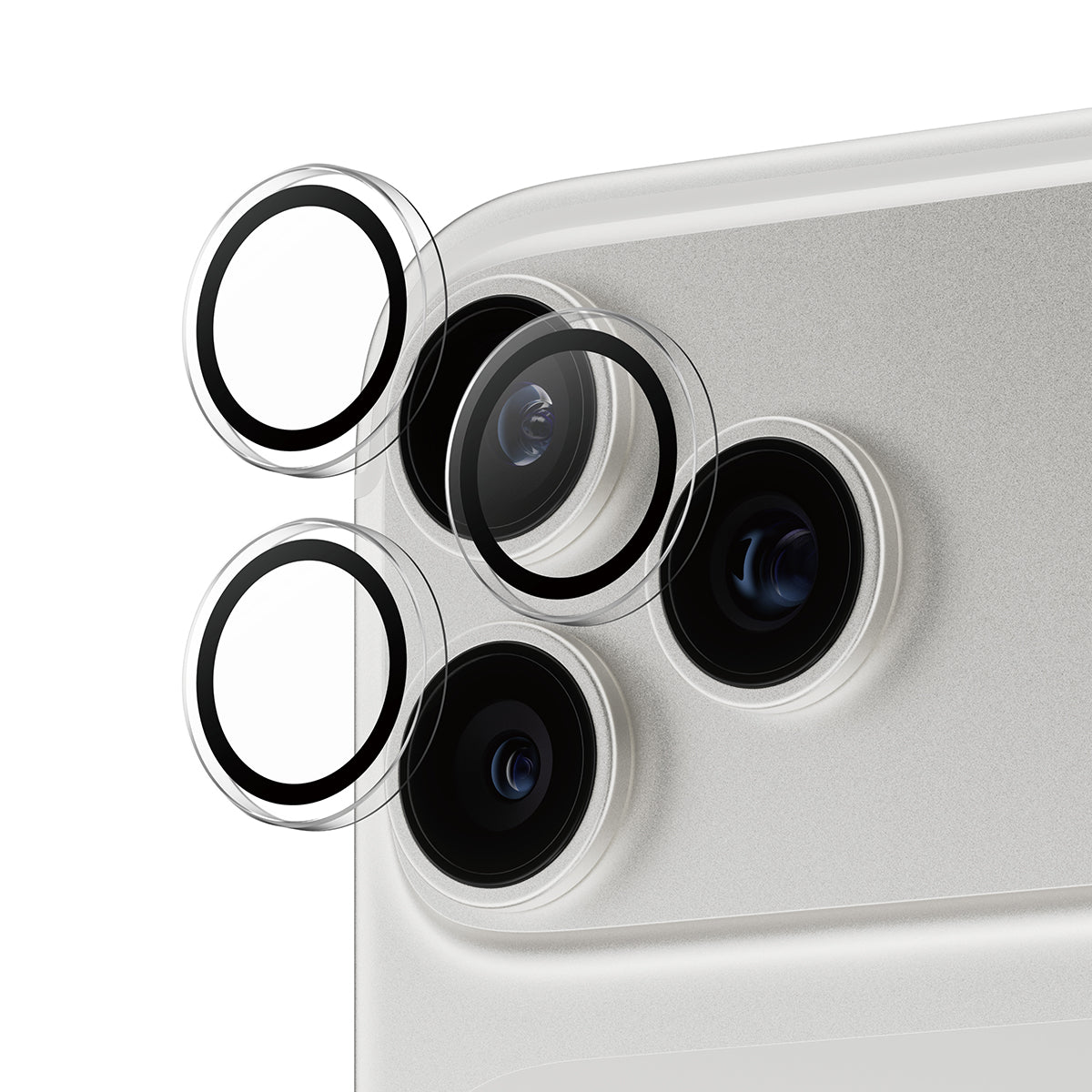 حماية عدسة كاميرا Hoops من PanzerGlass لهاتف iPhone 17 Pro / Pro Max - شفاف