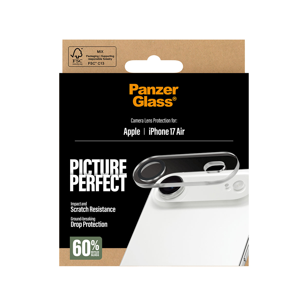 PanzerGlass PicturePerfect Camera Lens Protector, for iPhone 17 Air 6.6"