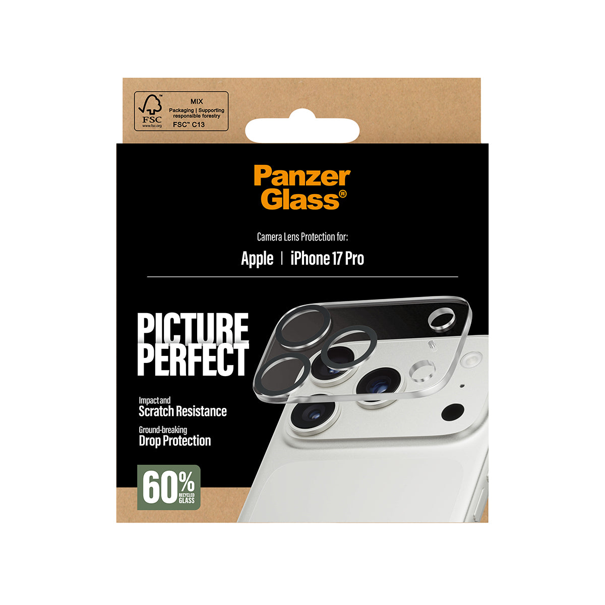 PanzerGlass PicturePerfect Camera Lens Protector, for iPhone 17 Pro / Pro Max