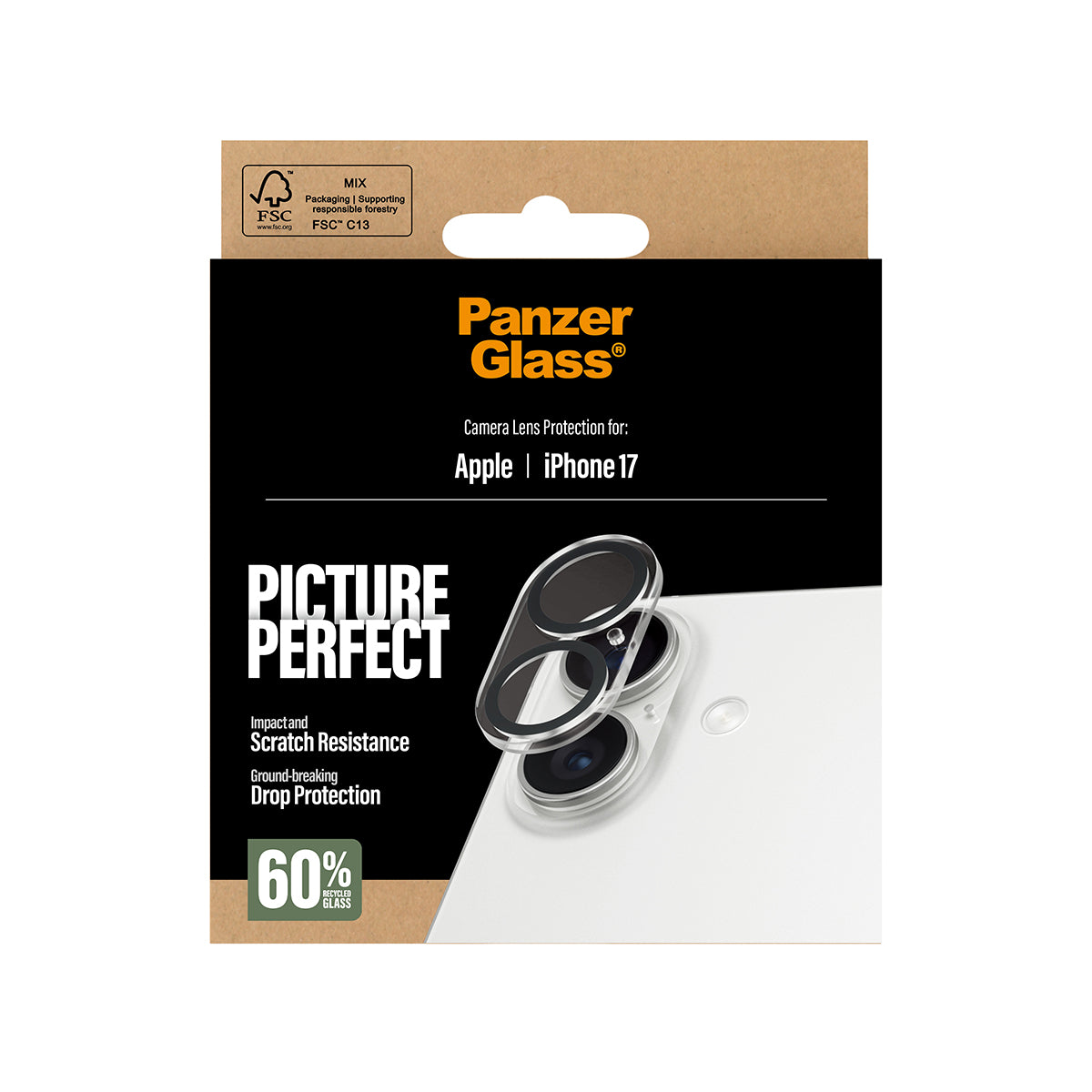 PanzerGlass PicturePerfect Camera Lens Protector, for iPhone 17 6.3"