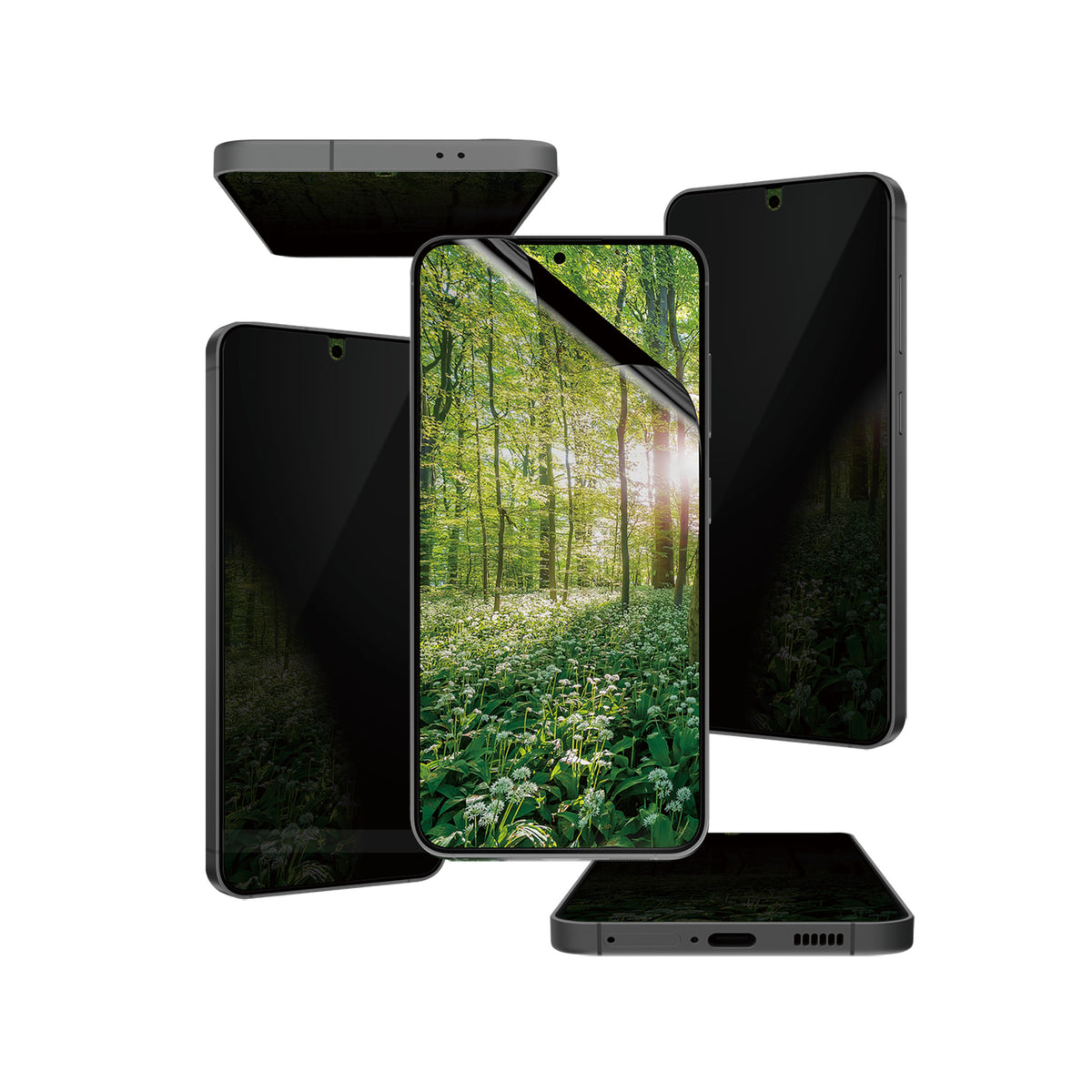 PanzerGlass 4-Way Privacy Matte Screen Protector, for Galaxy S25