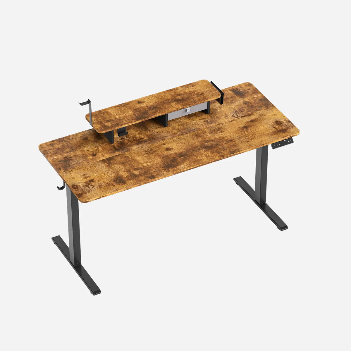 Kingsmith Smart Height Adjustable Table | Antique Wood
