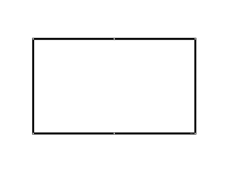 Havit 100-Inch Projector Screen - White