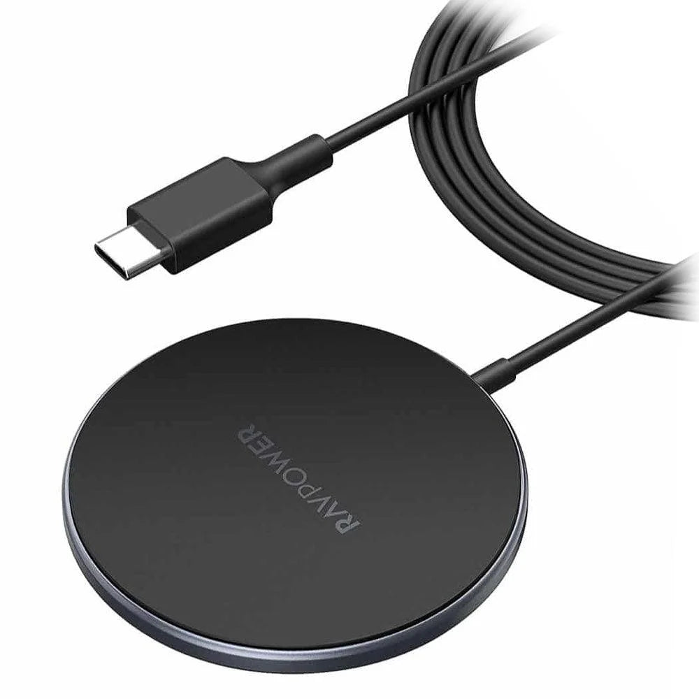 RAVPower Magnetic Wireless Charger, for iPhone 12/12 Pro Max/mini/AirPods Pro | Black