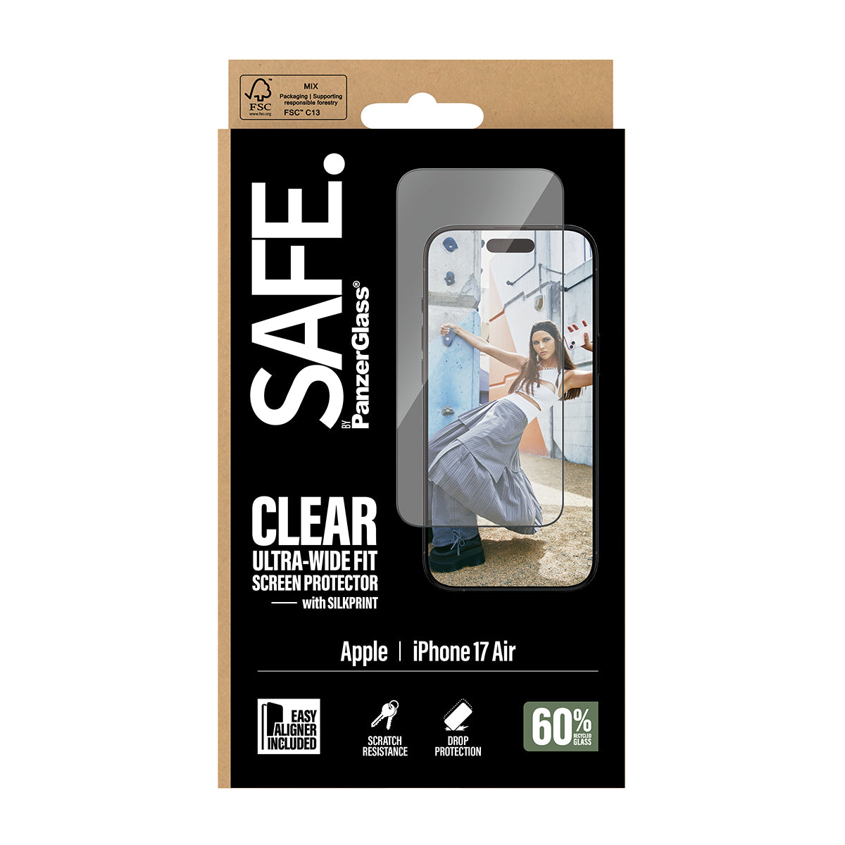 SAFE Screen Protector, Ultra-Wide Fit 6.3" for iPhone 17 Pro