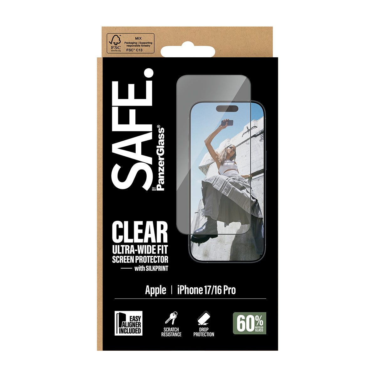 SAFE Screen Protector, Ultra-Wide Fit 6.3" for iPhone 17