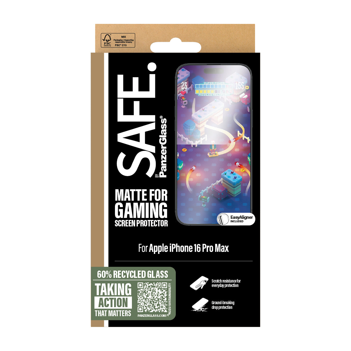SAFE Gaming Screen Protector, Ultra-Wide Fit for iPhone 16 Pro Max