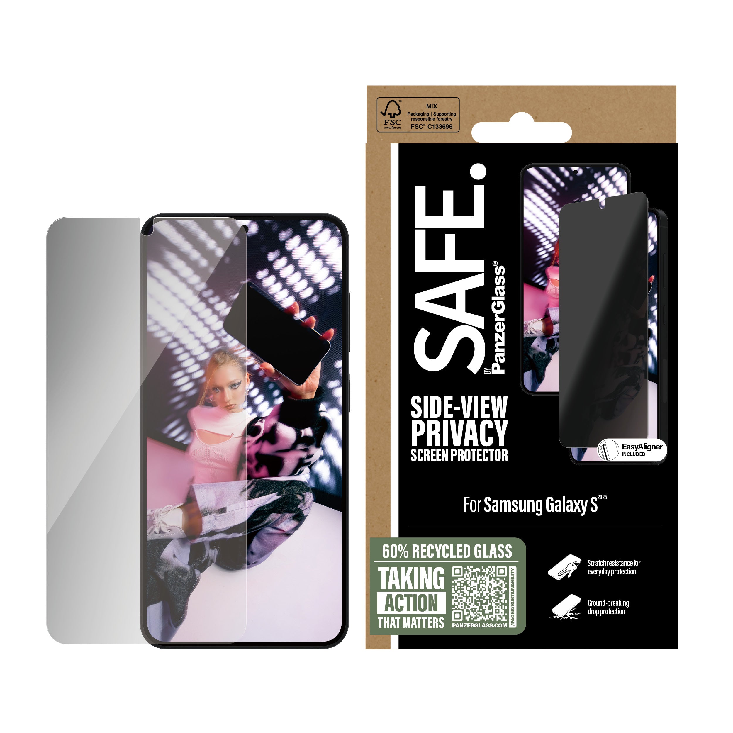 SAFE Privacy Screen Protector, Ultra-Wide Fit for Galaxy S25