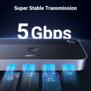 UGREEN USB 3.0 Sharing Switch 2 In 4 Out Black product image 7