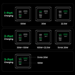 UGREEN Nexode 20000mAh 130W Fast Charging Power Bank35524b Black product image 8