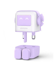 UGREEN Uno RG 65W 3-Port GaN Fast Charger UK - Purple