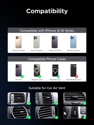 UGREEN Magnetic Car Wireless Charger 15W gray+ black product image 15
