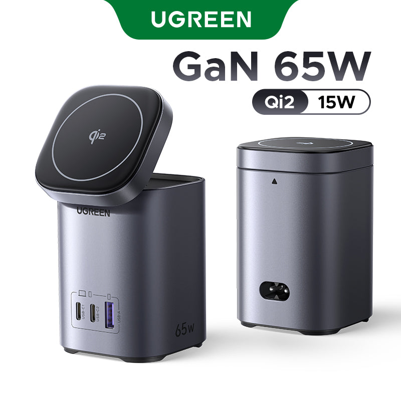 UGREEN 65W 2-in-1 GaN Desktop Fast Charger UK (Space Grey) product image 12