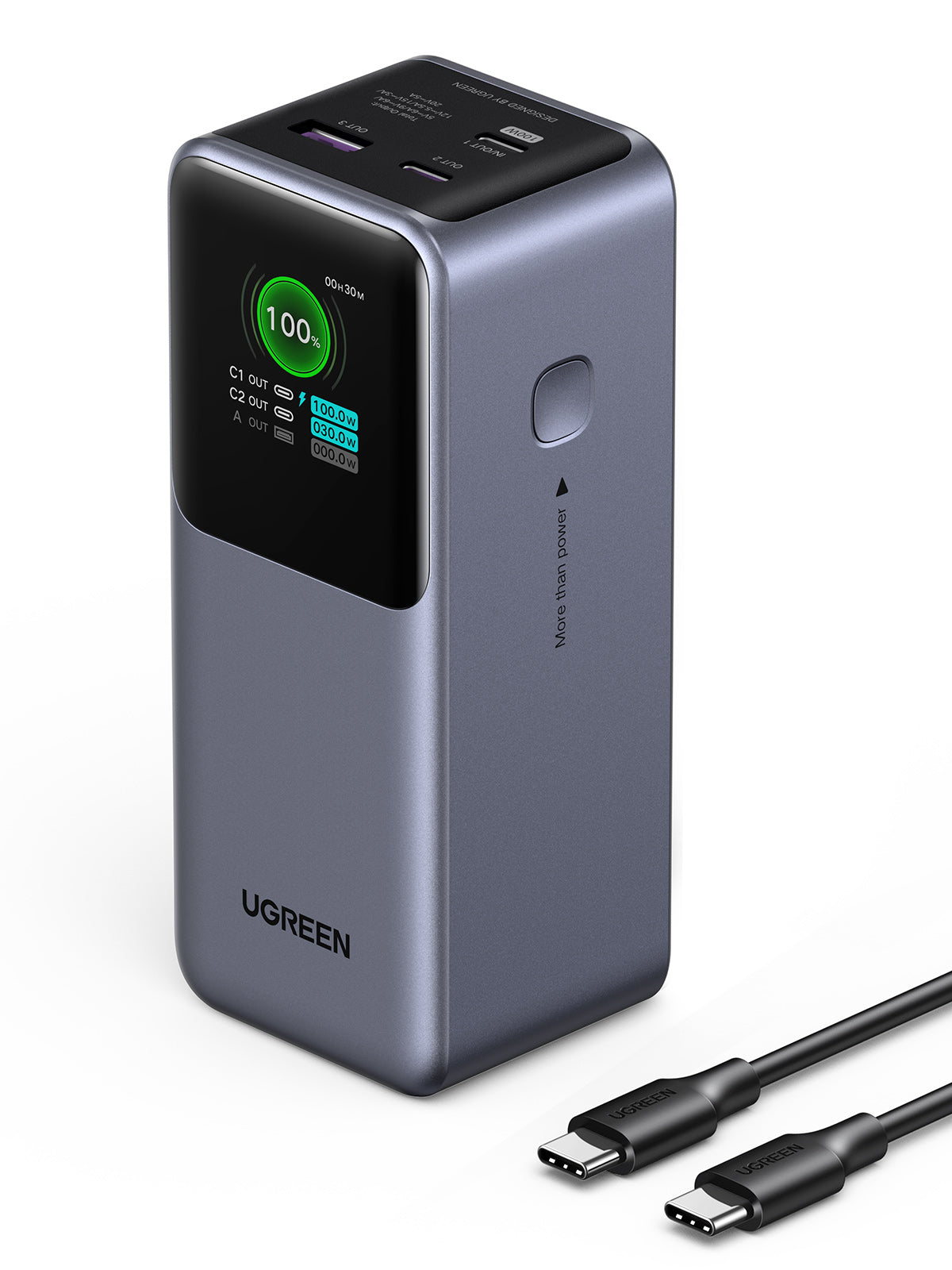 UGREEN Nexode 20000mAh 130W Fast Charging Power Bank35524b Black product image 11