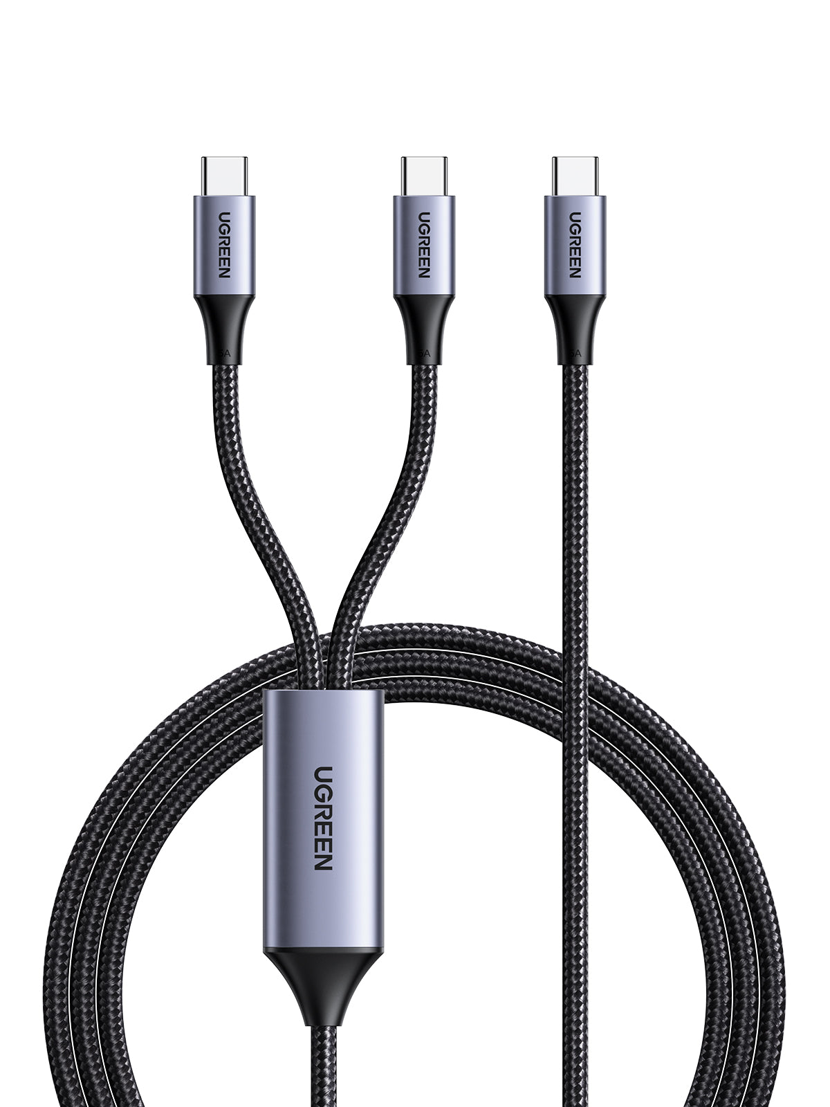 UGREEN 2-in-1 Universal PD Fast Charging Cable 5A Max 100W max black product image 2