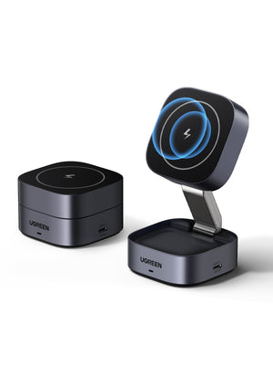 UGREEN 2-in-1 Magnetic Wireless Charger35278 7.5W (Space Grey) product image 9