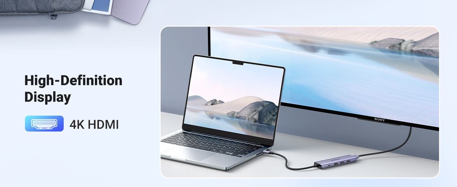 UGREEN USB-C Multifunction Adapter Grey product image 6