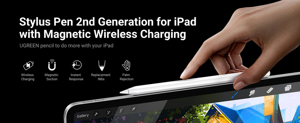 UGREEN Smart Stylus Pen for iPad (White) product image 13