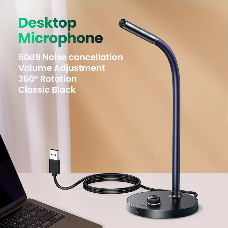UGREEN Desktop USB Microphone BLACK product image 1
