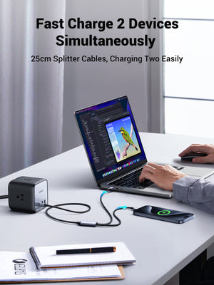 UGREEN 2-in-1 Universal PD Fast Charging Cable 5A Max 100W max black product image 5
