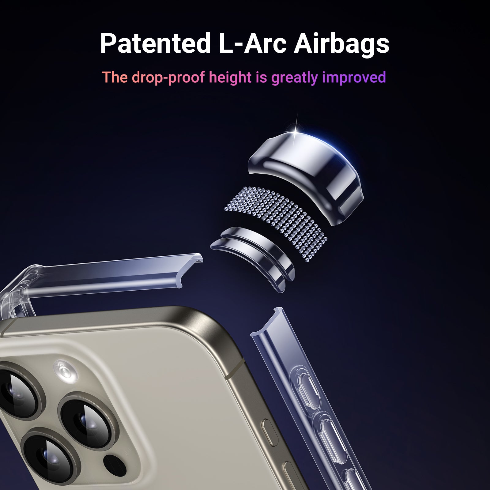UGREEN Bright Cushion Protective Case for iPhone 16 Pro (Clear) product image 4