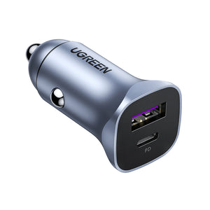 UGREEN A+C Dual-Port Car Charger PD30W+SCP22.5W (Space Grey) product image 1