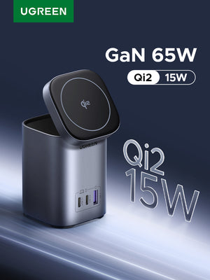 UGREEN 65W 2-in-1 GaN Desktop Fast Charger UK (Space Grey) product image 8